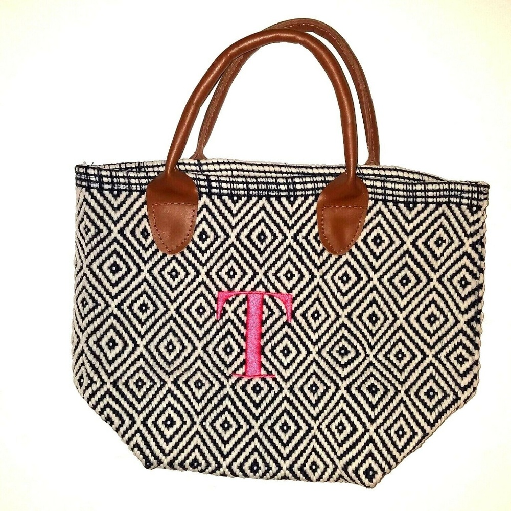 ANNIE SELKE Fresh American Le Tote Black/White Bag